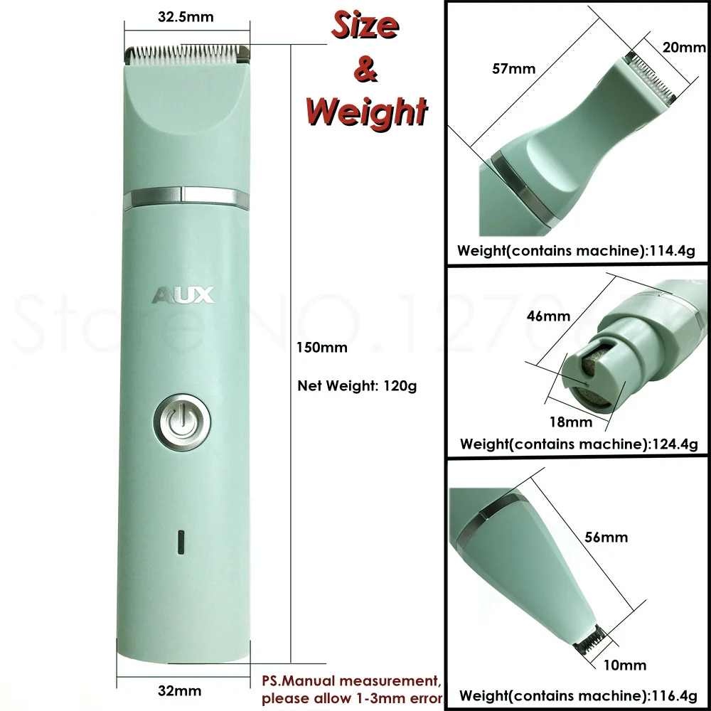 Aparador de Pelos e Moedor de Unhas para Cães e Gatos Recarregável USB - Image 4