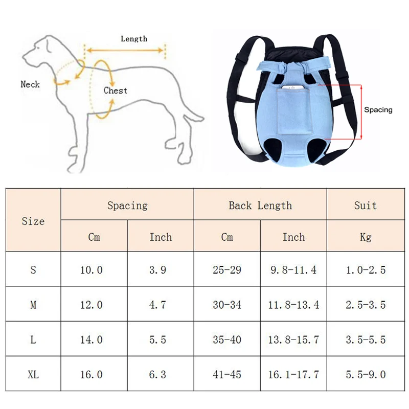 Mochila para Cães Pequenos e Gatos para Viagem e Passeio - Imagem 2