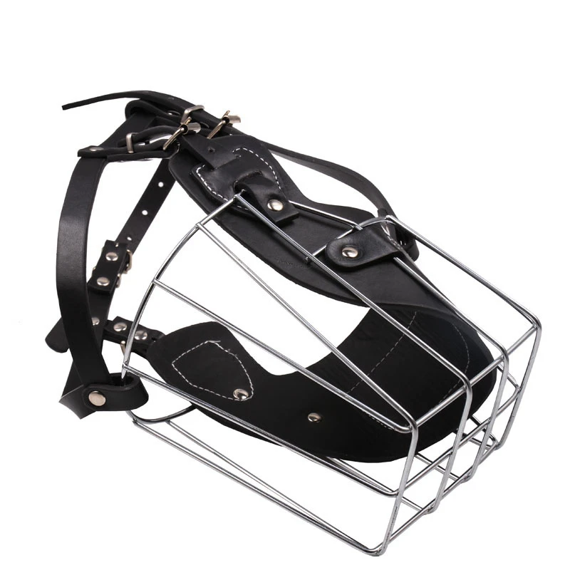 Focinheira Cesta para Cães Grandes de Metal com Alças Ajustáveis - Image 4