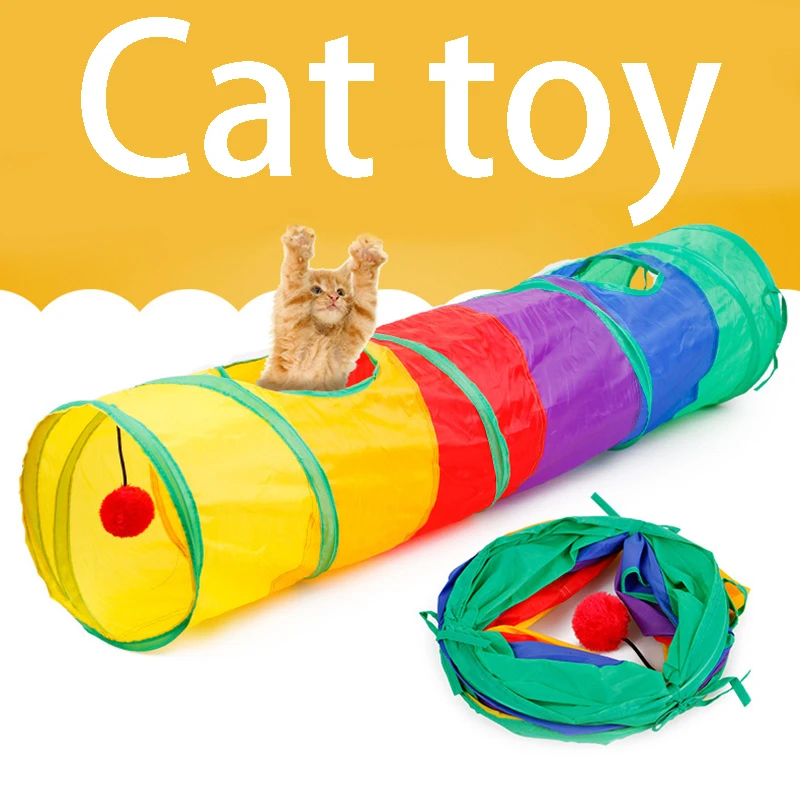 túnel dobrável para gato
