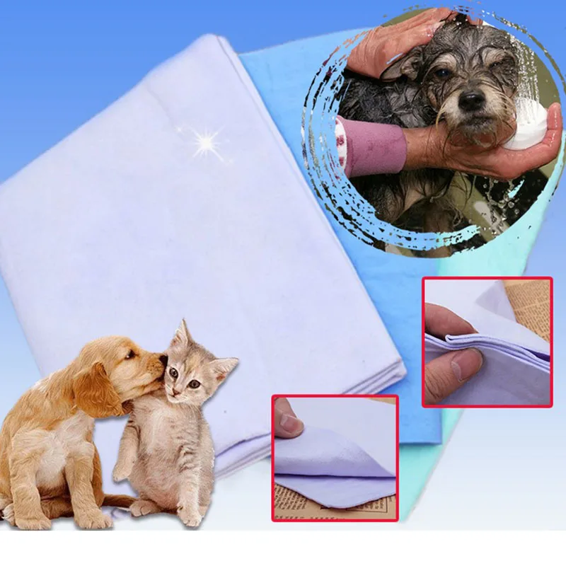 Toalha Super Absorvente para Cães e Gatos de PVC 66x43 cm para Secagem Rápida - Imagem 5