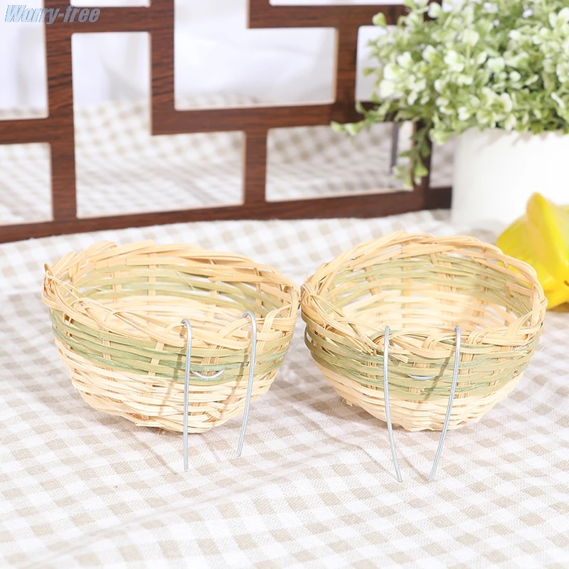 Ninho de Bambu para Pássaros Pequenos 10x6cm Kit com 6 Peças - Imagem 5