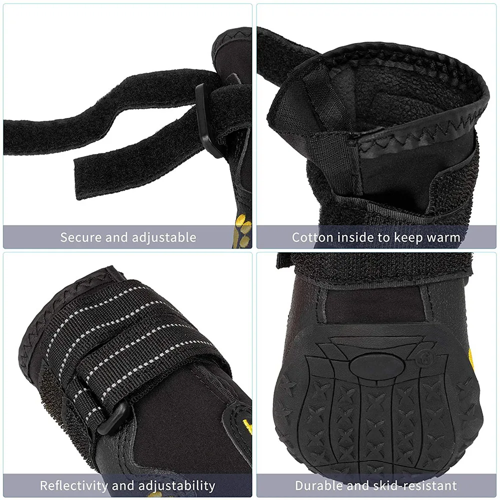 Botas para Cães com Sola Antiderrapante e Faixa Reflexiva - Imagem 4