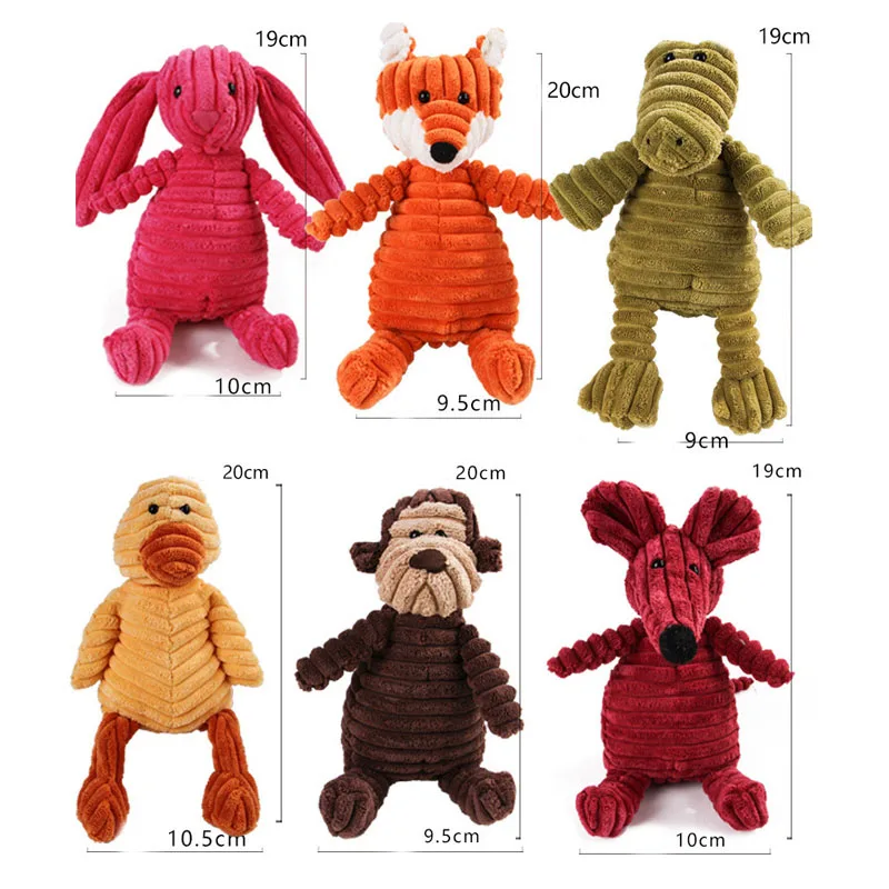 Brinquedo de Veludo para Cães com Apito Interno - Imagem 6