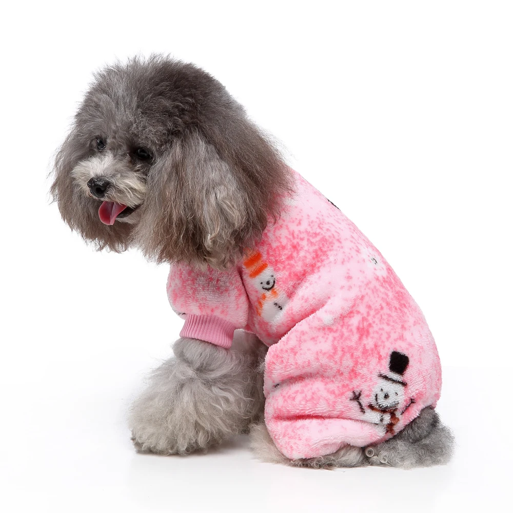 Pijama Macacão para Cães Pequenos de Fleece para o Inverno - Imagem 4