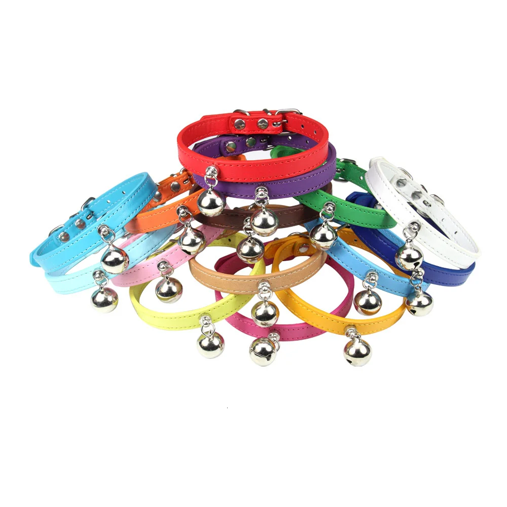 Coleira para Gatos e Filhotes de Couro PU com Fivela de Aço Inoxidável - Imagem 3