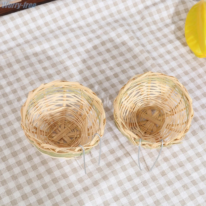 Ninho de Bambu para Pássaros Pequenos 10x6cm Kit com 6 Peças - Imagem 6