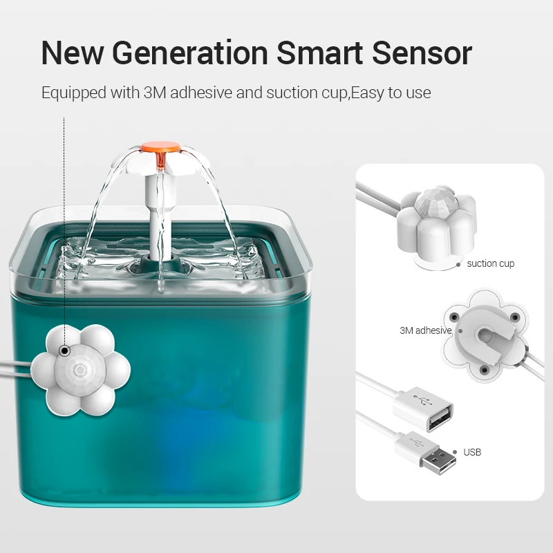 Sensor de Movimento RoJECO para Fonte de Gatos com Detecção USB - Image 3