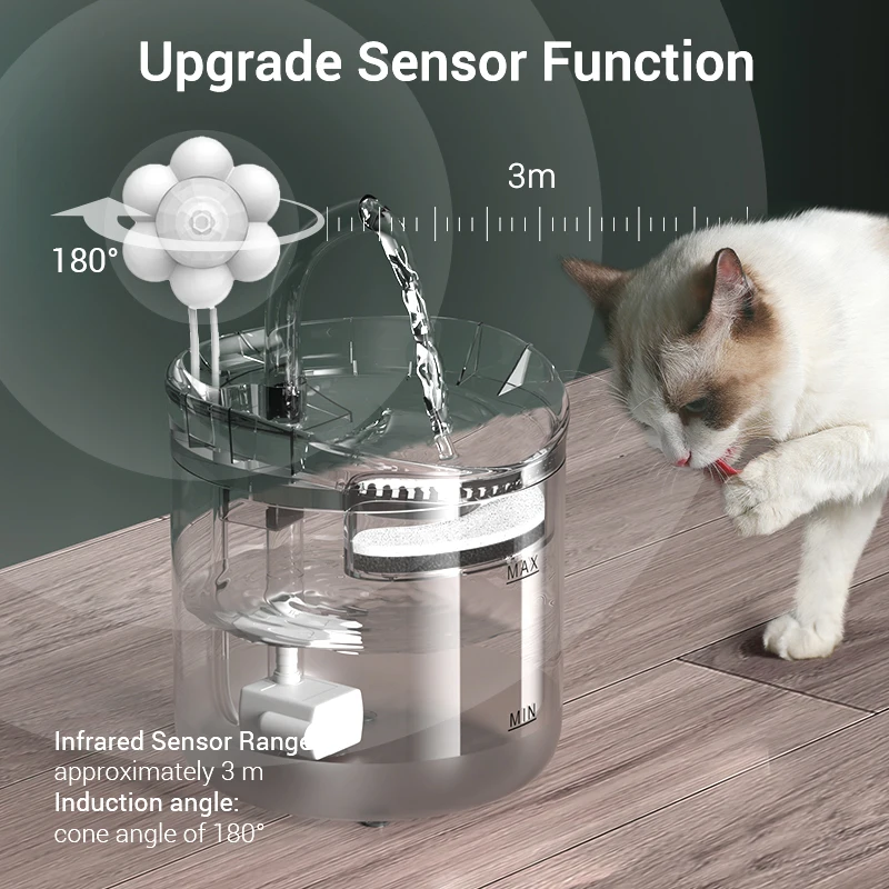 Sensor de Movimento RoJECO para Fonte de Gatos com Detecção USB - Image 2