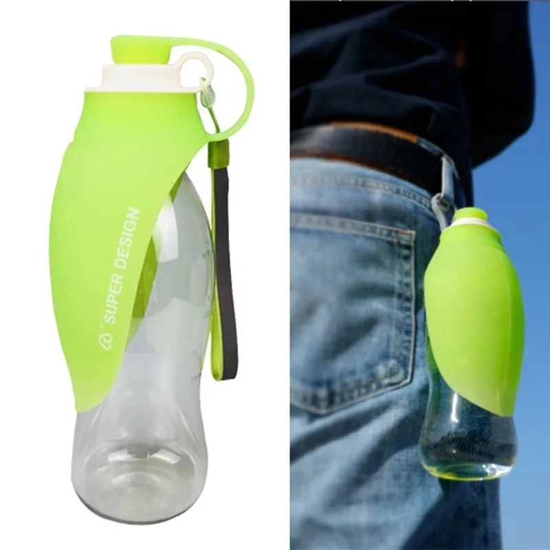 Garrafa de Água Portátil para Cães 580 ml com Tigela Dobrável - Imagem 6