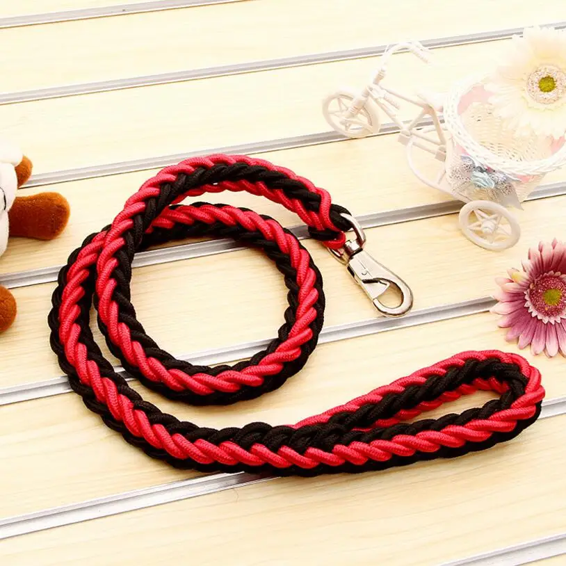 Trela de Malha para Cães Grandes 1,2 m Nylon e Fivela de Ferro - Imagem 3