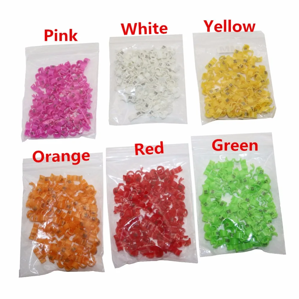 Anel de Identificação para Pássaros de Plástico Colorido com 2.7mm de Diâmetro Interno - Imagem 6