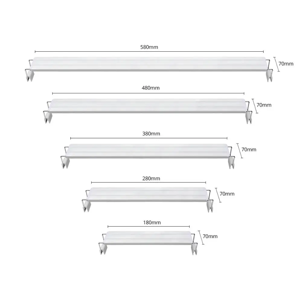 Iluminação LED para Aquário de 18 cm 10 W Branco+Azul Fixação por Clipe - Imagem 2