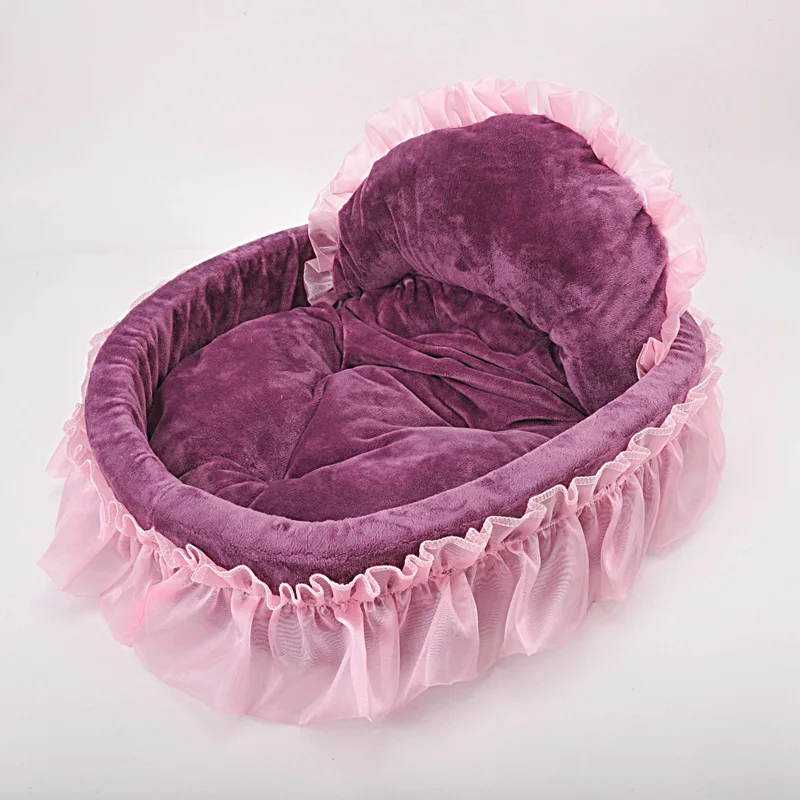 Cama Sofá para Cães Pequenos Rosa Macia - Image 3
