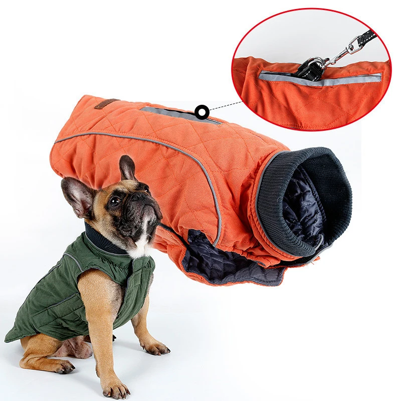 Colete para Cães Grandes Acolchoado Grosso com Fleece Macio - Image 2