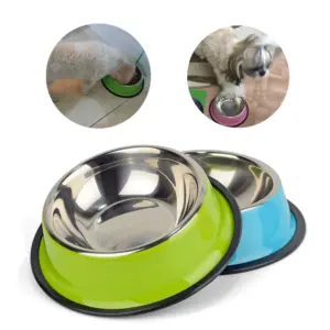 tigela de aço inoxidável para cães e gatos