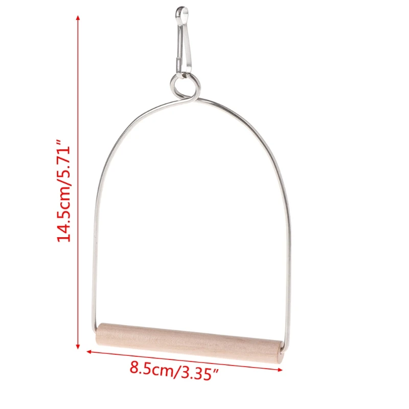 Poleiro para Pássaros de Madeira Natural 14,5 cm para Gaiola - Imagem 5