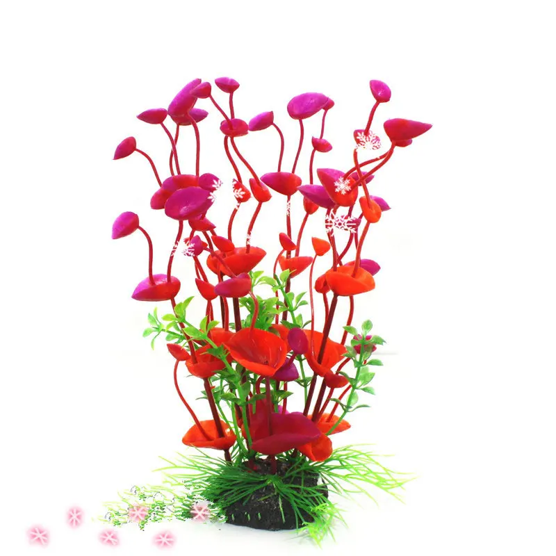 Planta Artificial para Aquário 19 cm Verde para Decoração - Imagem 4