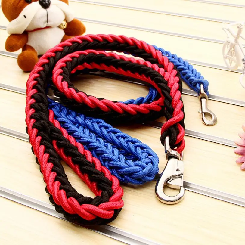 Trela de Malha para Cães Grandes 1,2 m Nylon e Fivela de Ferro - Imagem 2