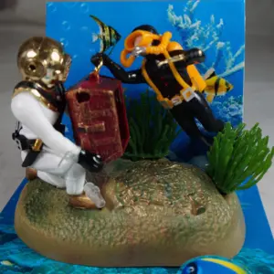 decoração de aquário cabo de guerra