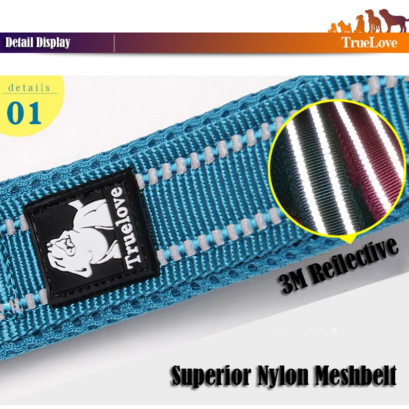Guia Truelove para Cães de Nylon Refletivo 110 cm com Gancho Leve - Imagem 2