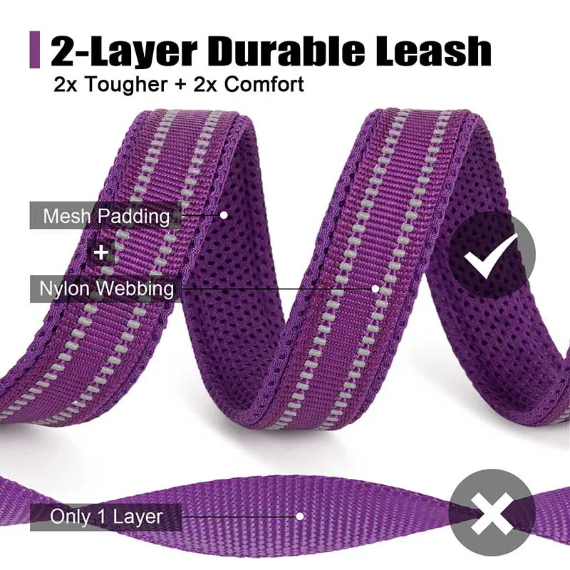 Trela Truelove para Cães de Nylon Refletiva para Passeio 200 cm - Imagem 4