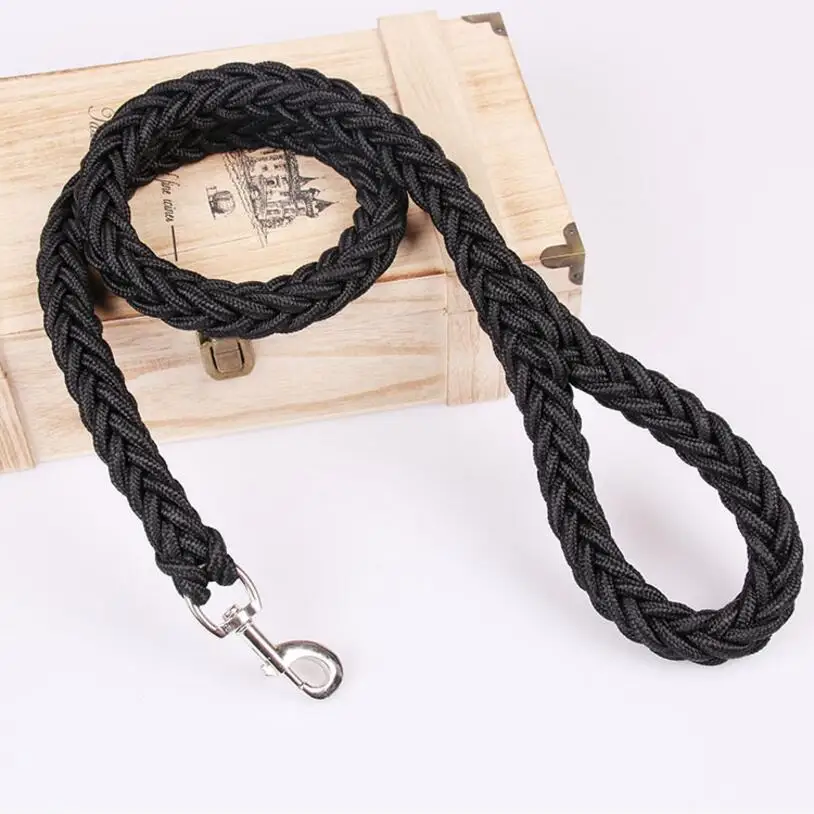 Trela de Malha para Cães Grandes 1,2 m Nylon e Fivela de Ferro - Imagem 4