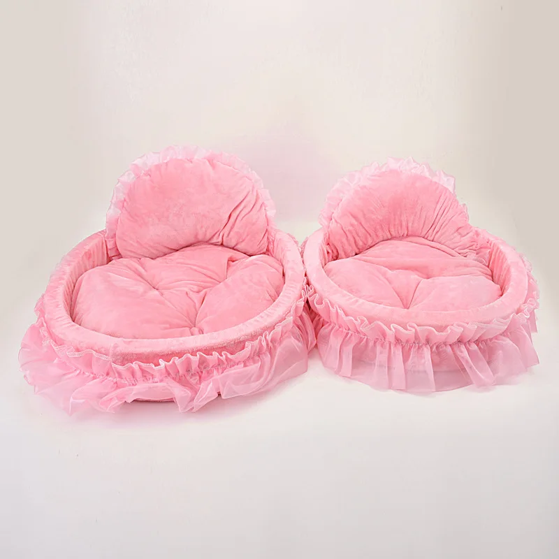 Cama Sofá para Cães Pequenos Rosa Macia - Image 5
