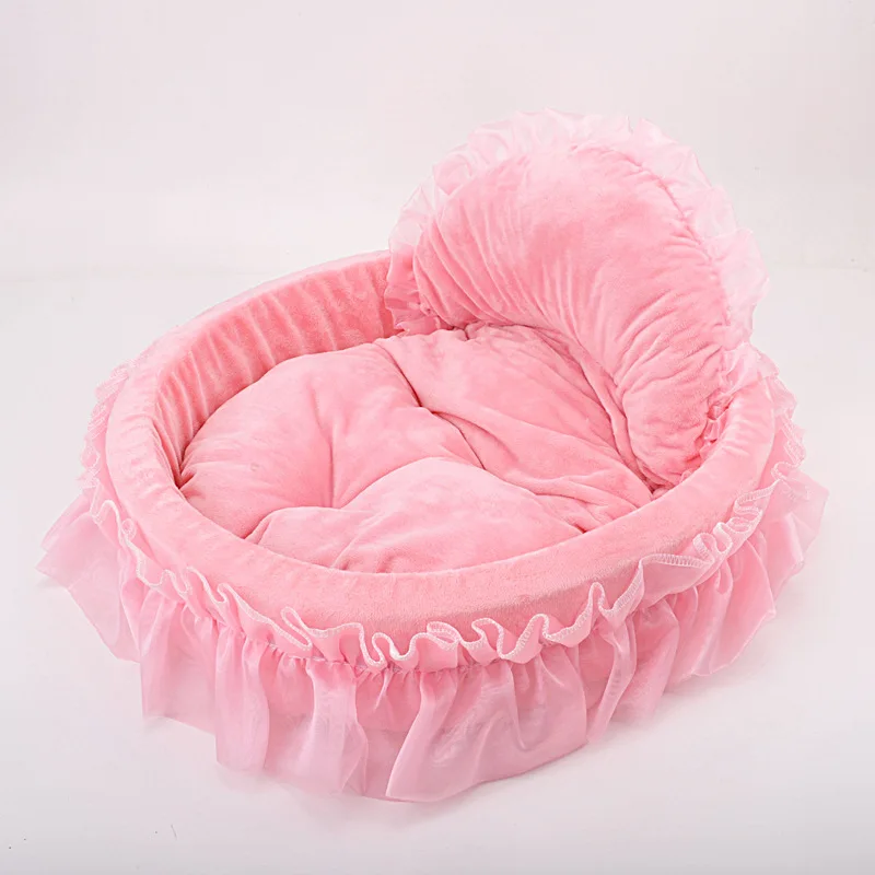 cama sofá para cães pequenos rosa