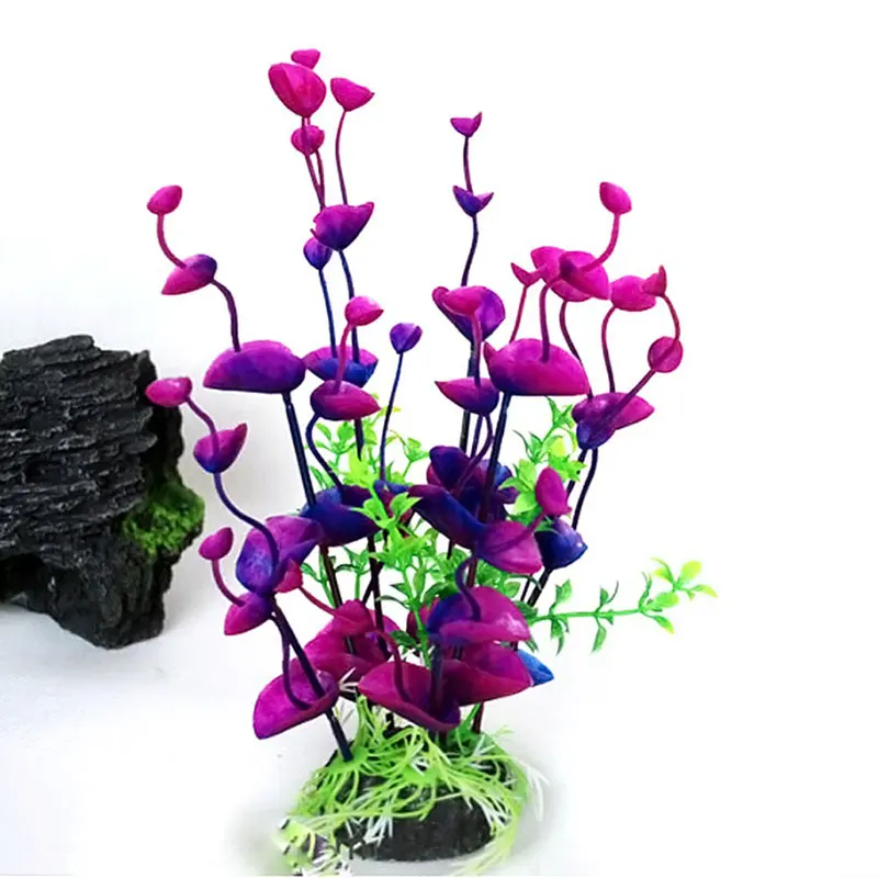 Planta Artificial para Aquário 19 cm Verde para Decoração - Imagem 5