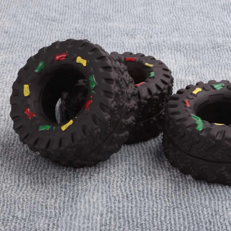 Brinquedo para Cães Pequenos de Borracha com Som e Dispensa Petiscos - Imagem 4