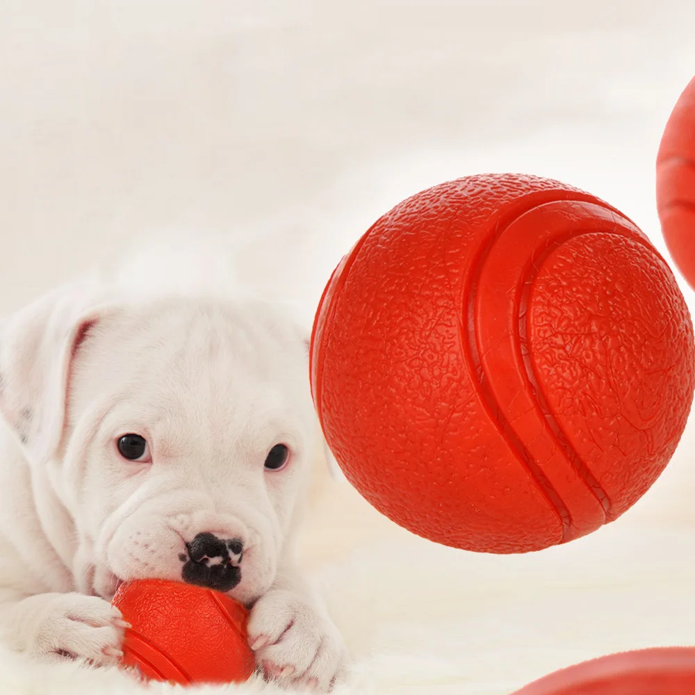 Hoopet Bola de Borracha para Cães Tamanho S Vermelha Resistente à Mordida - Imagem 3