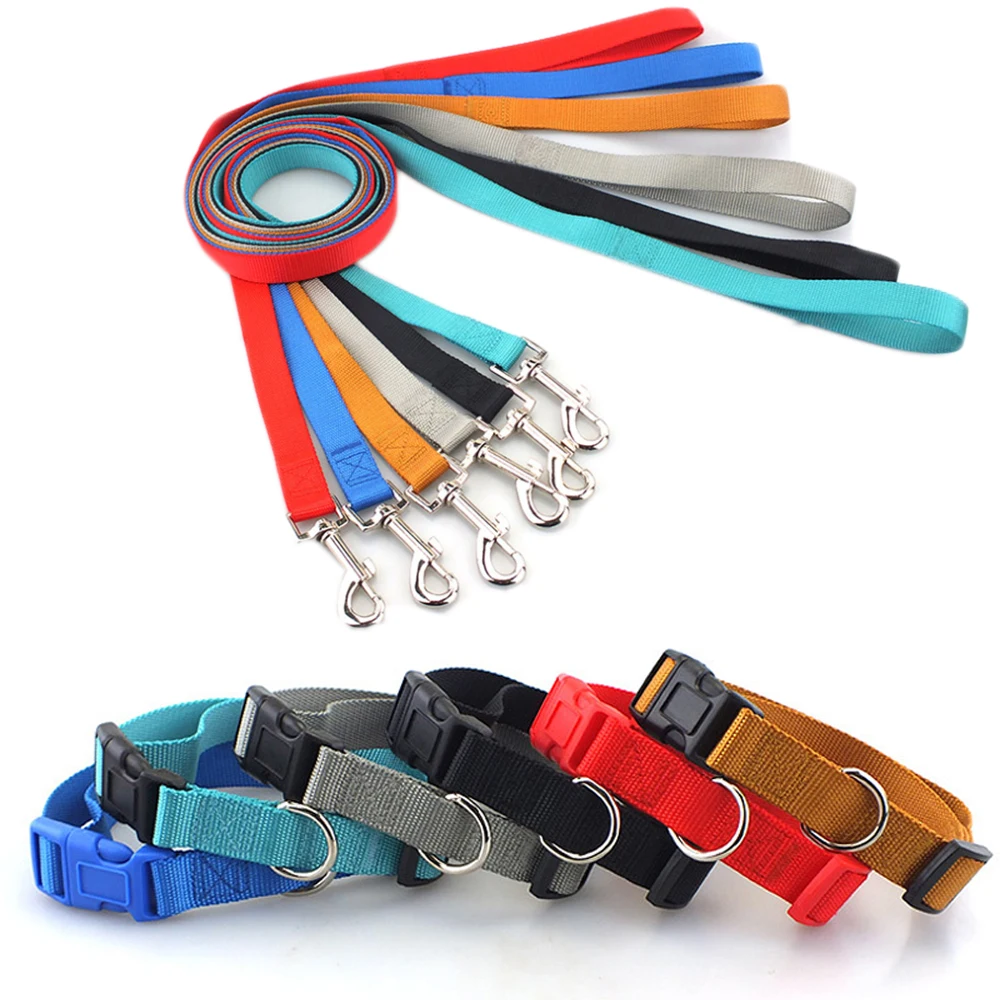 coleira de nylon para cães com fivela de engate rápido
