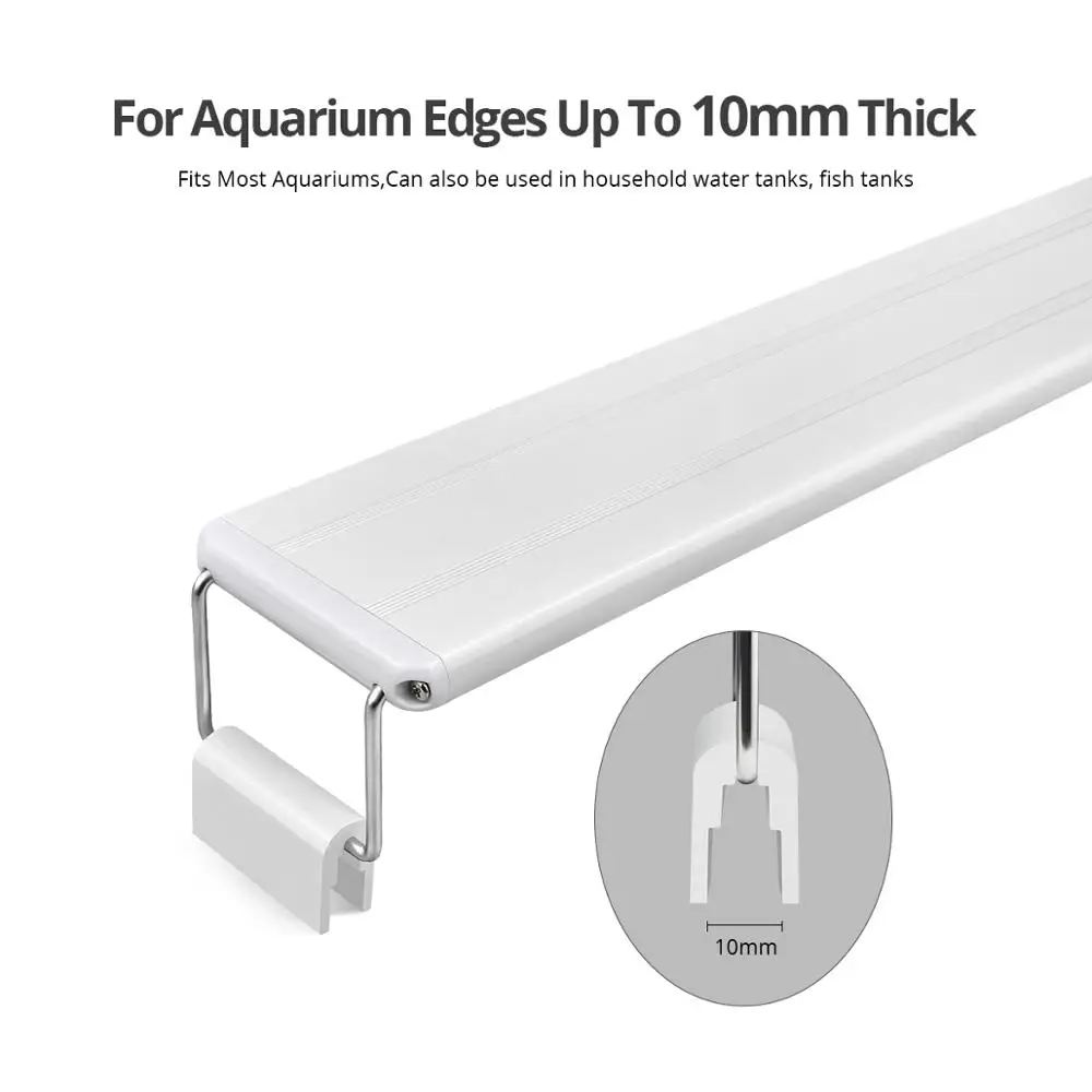 Iluminação LED para Aquário de 18 cm 10 W Branco+Azul Fixação por Clipe - Imagem 3