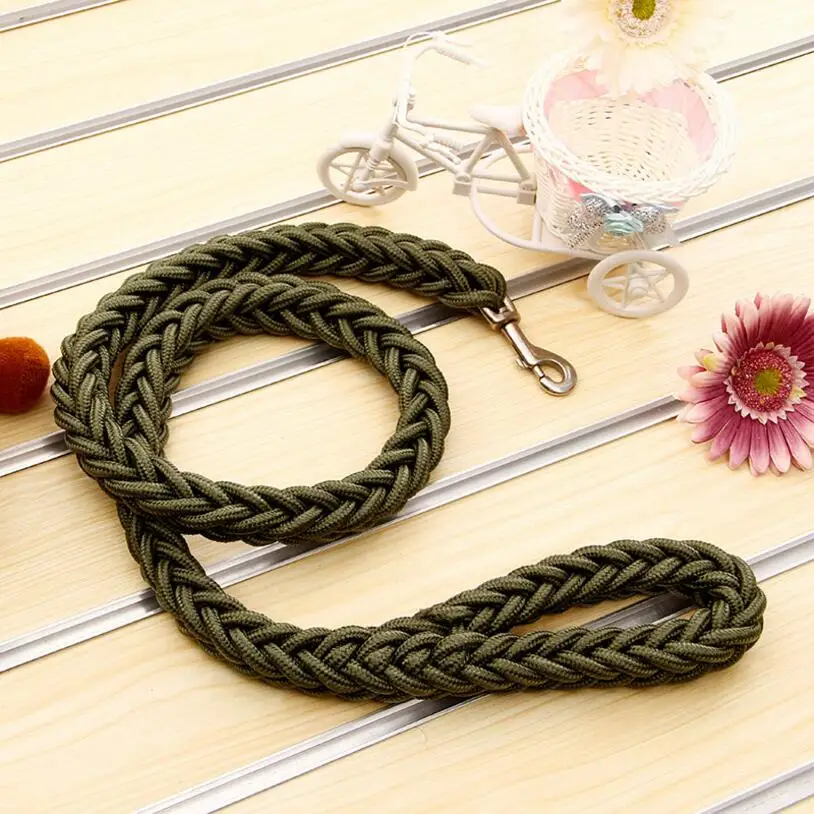 Trela de Malha para Cães Grandes 1,2 m Nylon e Fivela de Ferro - Imagem 5