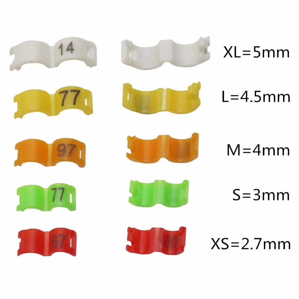 Anel de Identificação para Pássaros 2.7mm a 5mm com 100 Peças - Imagem 2