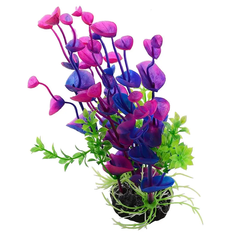Planta Artificial para Aquário 19 cm Verde para Decoração - Imagem 3