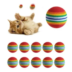 bola de brinquedo para gatos de eva