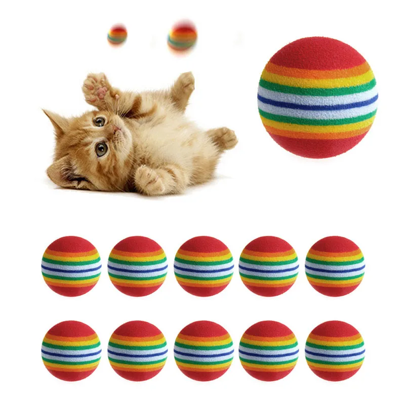 bola de brinquedo para gatos de eva