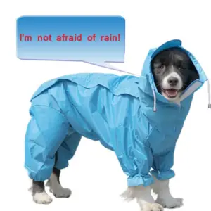 capa de chuva para cães com velcro