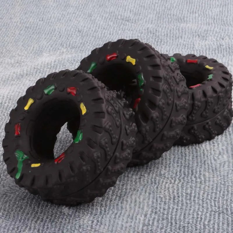 Brinquedo para Cães Pequenos de Borracha com Som e Dispensa Petiscos - Imagem 3