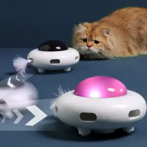 brinquedo ufo eletrônico para gatos
