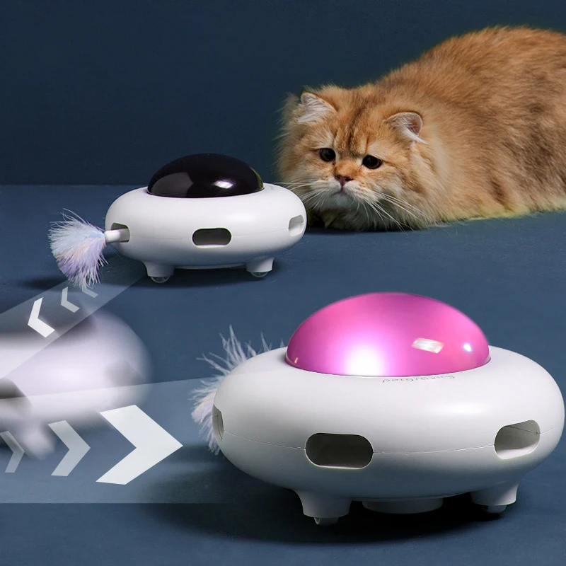 brinquedo ufo eletrônico para gatos