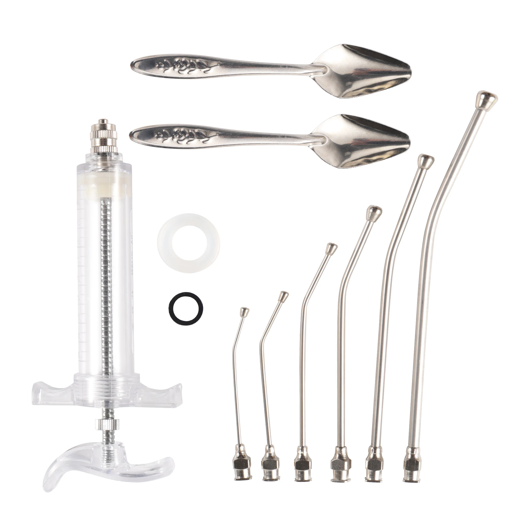 Seringa para Pássaros 10ml com 6 Tubos de Gavage e Colher de Aço Inoxidável - Imagem 5