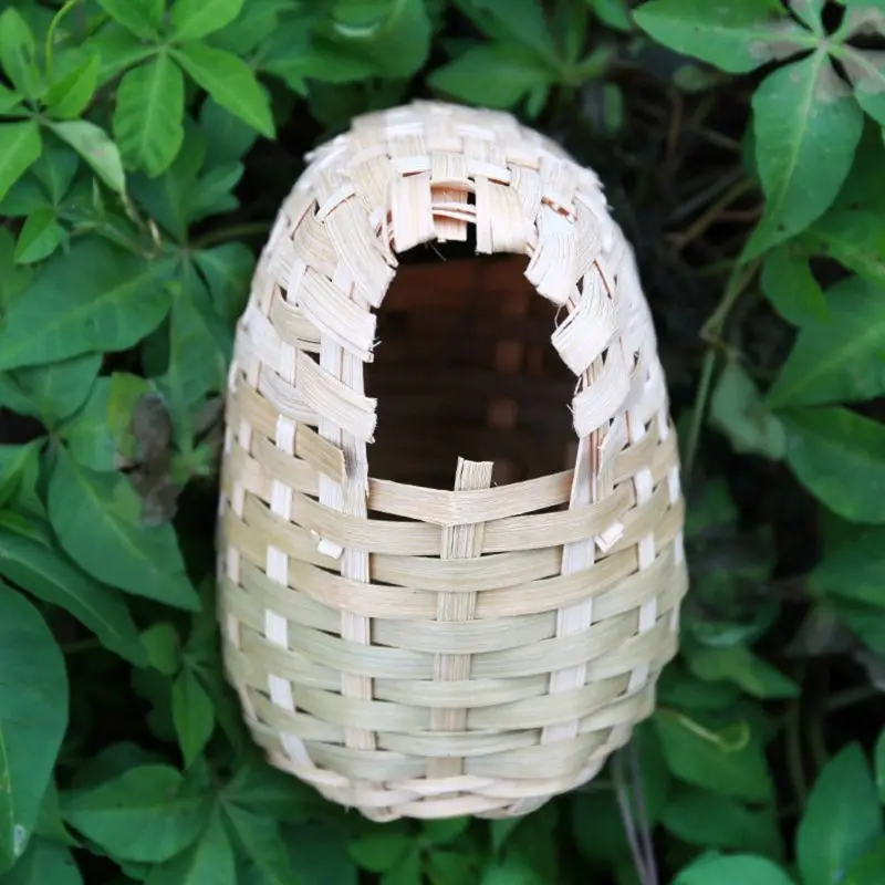 Ninho de Bambu para Pássaros com Gancho de Fixação na Gaiola - Imagem 4