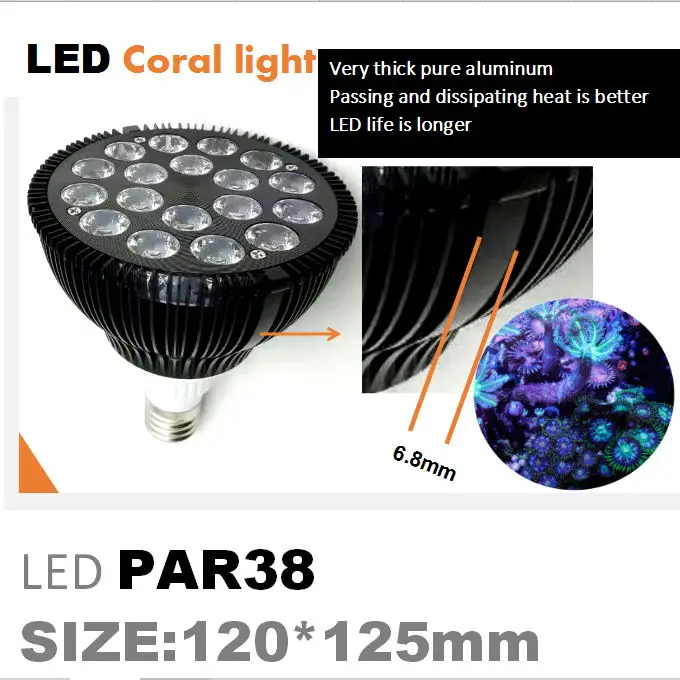 Luminária LED para Aquário de Água Salgada 18W com Espectro Total - Imagem 3