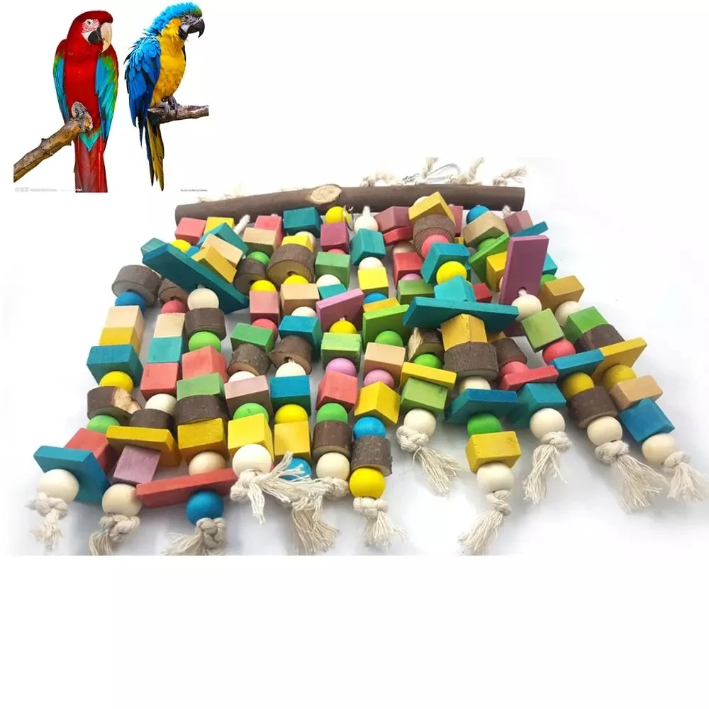 Brinquedo de Madeira para Papagaio e Arara para Gaiola - Imagem 3