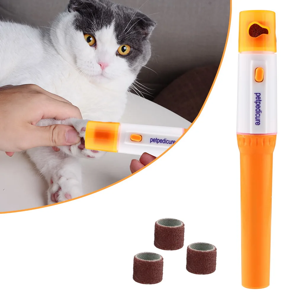 Moedor de Unhas Elétrico para Cães e Gatos com 3 Lixas Substituíveis - Imagem 2