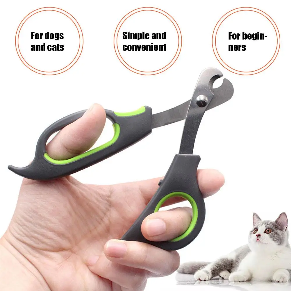 Cortador de Unhas para Cães e Gatos Pequenos de Aço Inoxidável com Cabo Antiderrapante - Imagem 3