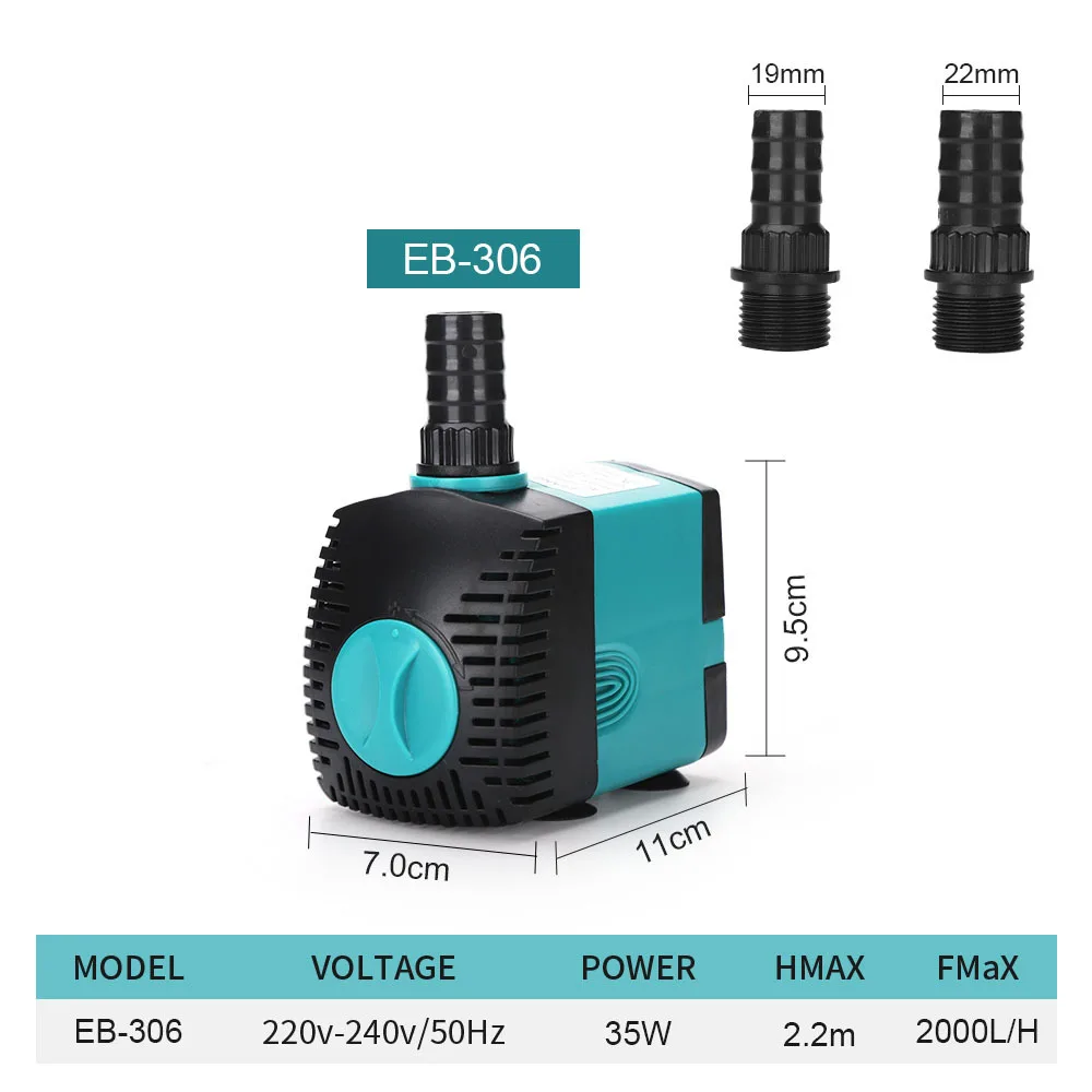 Bomba Submersível para Aquário 35W Ultra Silenciosa - Imagem 4